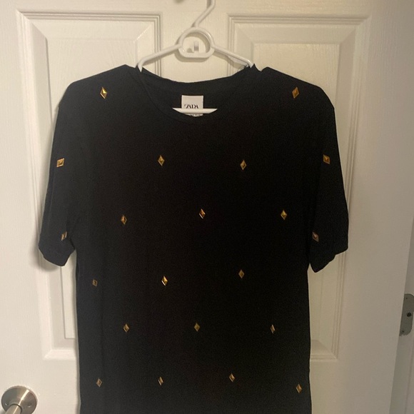 Medium black men's Zara t-shirt - Picture 1 of 2